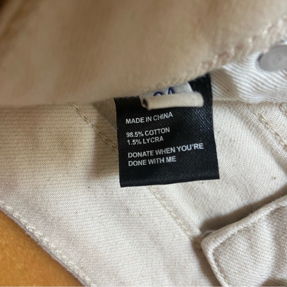 Oliver Logan | Aberdeen | High Rise Wide Leg Crop | Ecru | 24 - Picture 7 of 8